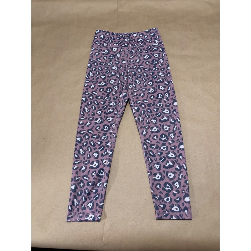 WALKPOP Purple Leopard Print Leggings Womens S